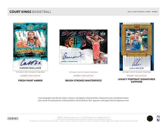 Image for 2023/24 Panini Court Kings Basketball Hobby Box