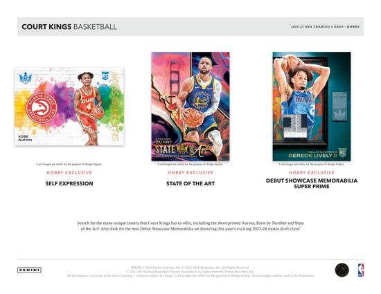 Image for 2023/24 Panini Court Kings Basketball Hobby Box