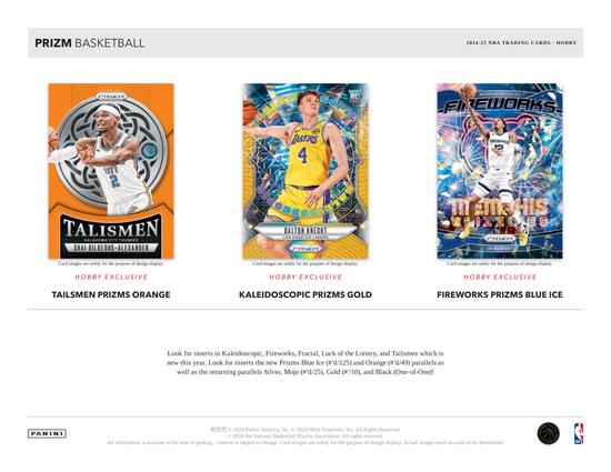 Image for 2024/25 Panini Prizm Basketball Hobby Box