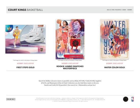 Image for 2024/25 Panini Court Kings Basketball Hobby Box