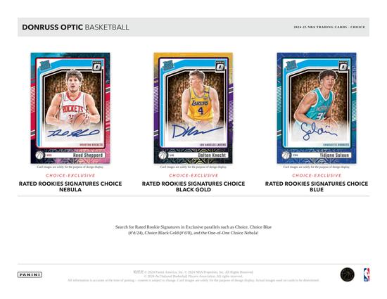 Image for 2024/25 Panini Donruss Optic Basketball Choice Box