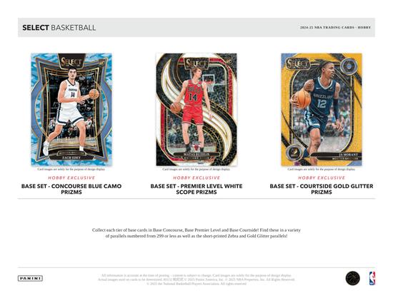 Image for 2024/25 Panini Select Basketball Hobby Box