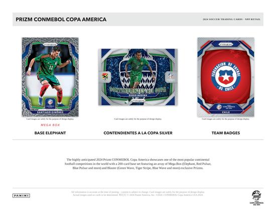 Image for 2023/24 Panini Prizm Copa America Soccer Blaster 20-Box Case