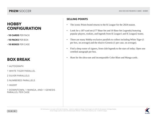 Image for 2024 Panini Prizm K League Soccer Hobby Box