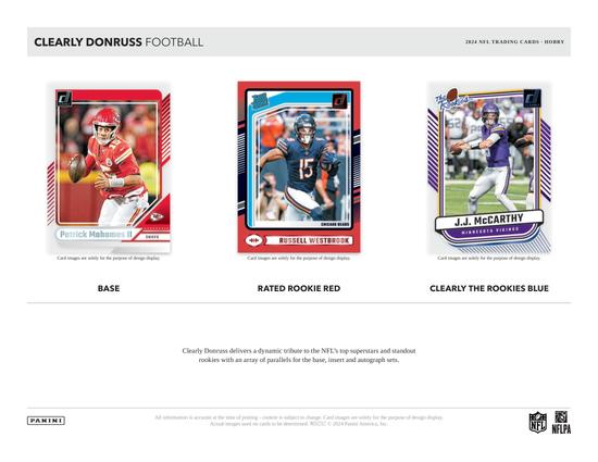 Image for 2024 Panini Clearly Donruss Football Hobby Box