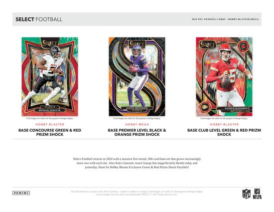 Image for 2024 Panini Select Football Mega Hobby 20-Box Case (Black & Orange Prizms!)