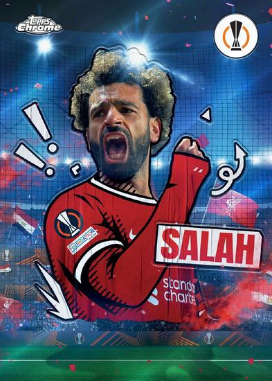 Image for 2023/24 Topps Chrome UEFA Club Competitions Soccer Hobby Jumbo Pack