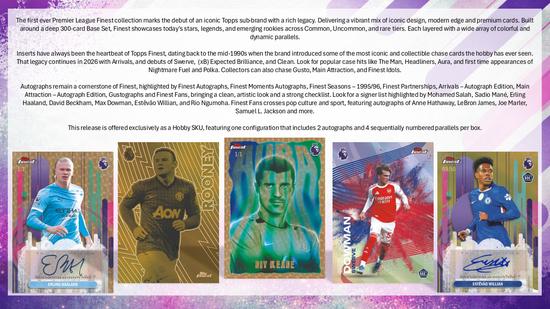 Image for 2026 Topps Finest Premier League EPL Soccer Hobby Box