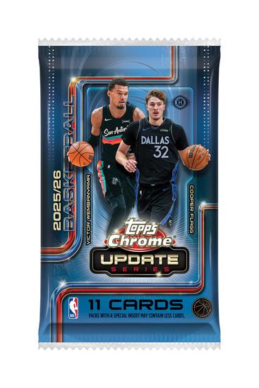 Image for 2025/26 Topps Chrome Update Series Basketball Hobby Jumbo Box