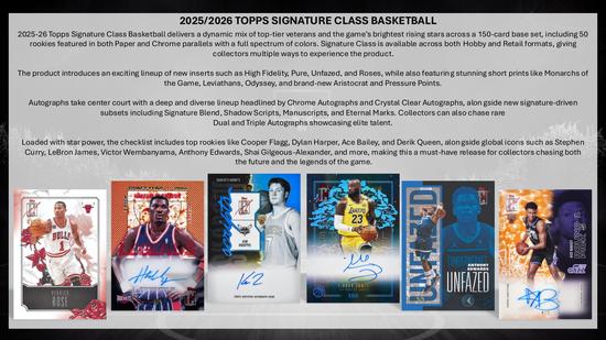 Image for 2025/26 Topps Signature Class Basketball Hobby 12-Box Case