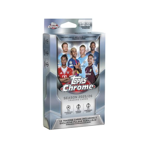 Image for 2025/26 Topps Chrome UEFA Club Competitions Soccer Hanger 64-Box Case