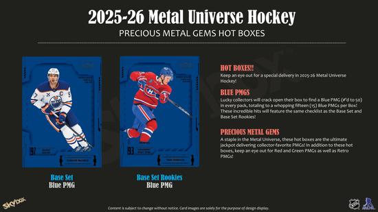 Image for 2025/26 Upper Deck Skybox Metal Universe Hockey Hobby Box