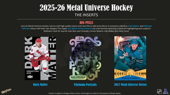 Image for 2025/26 Upper Deck Skybox Metal Universe Hockey Hobby Box