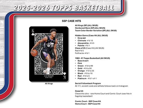 Image for 2025/26 Topps Basketball Hobby Jumbo Box