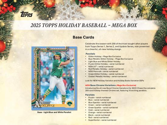 Image for 2025 Topps Holiday Baseball Mega 20-Box Case