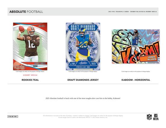 Image for 2025 Panini Absolute Football Mega Hobby 20-Box Case