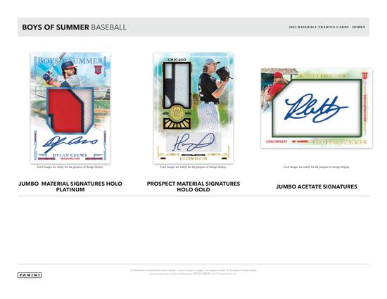 Image for 2025 Panini Boys of Summer Baseball Hobby 8-Box Case