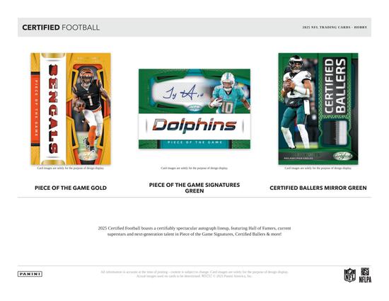 Image for 2025 Panini Certified Football Hobby Box