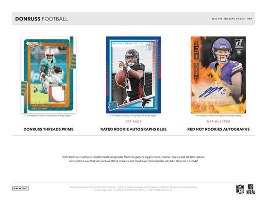 Image for 2025 Panini Donruss Football Blaster 20-Box Case (White Hot Rookies!)