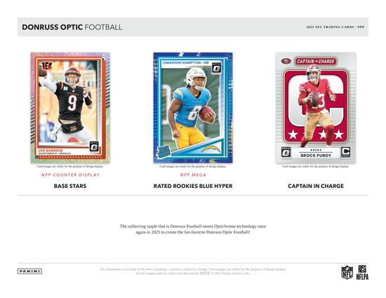 Image for 2025 Panini Donruss Optic Football Mega 20-Box Case (Blue Hyper Parallels!)