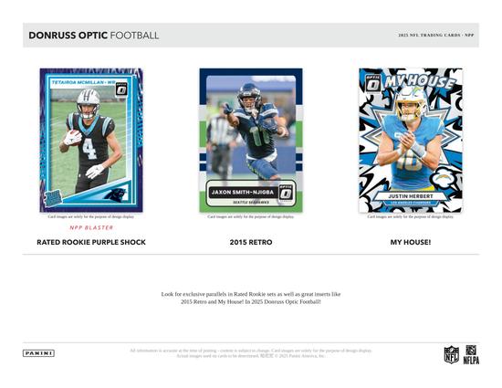 Image for 2025 Panini Donruss Optic Football Mega 20-Box Case (Blue Hyper Parallels!)