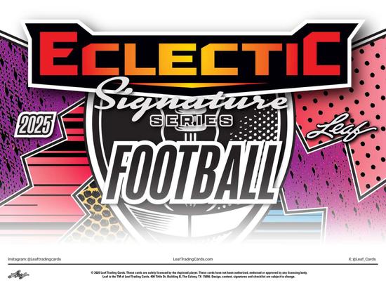 Image for 2025 Leaf Eclectic Signature Series Football Mythical Hobby Box