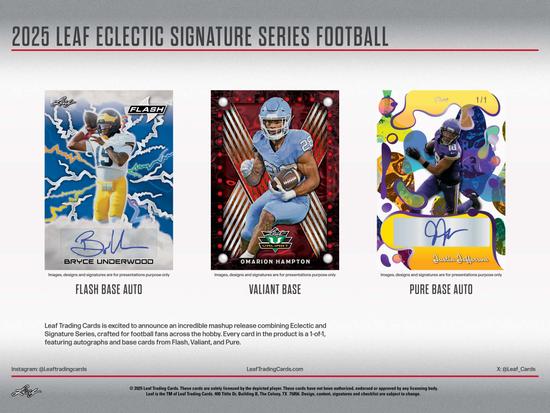Image for 2025 Leaf Eclectic Signature Series Football Mythical Hobby Box