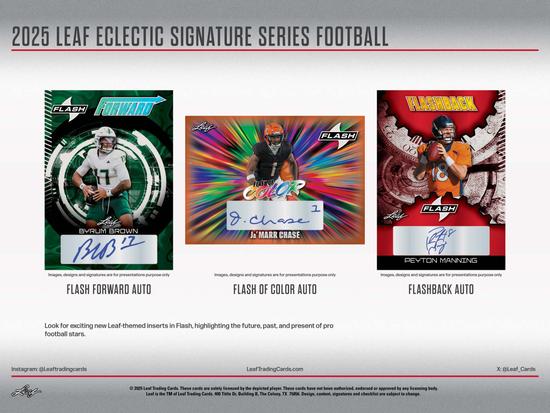 Image for 2025 Leaf Eclectic Signature Series Football Mythical Hobby Box