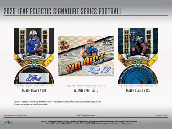 Image for 2025 Leaf Eclectic Signature Series Football Mythical Hobby Box