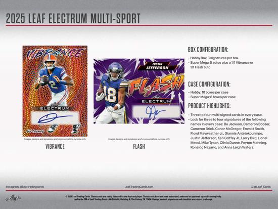 Image for 2025 Leaf Electrum Multisport Hobby 10-Box Case