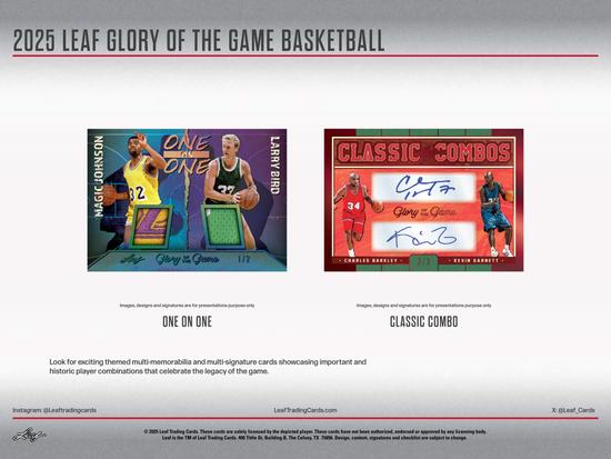 Image for 2025 Leaf Glory of the Game Basketball Hobby 10-Box Case