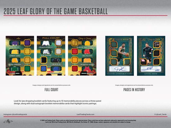 Image for 2025 Leaf Glory of the Game Basketball Hobby 10-Box Case