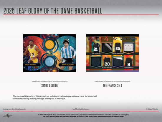 Image for 2025 Leaf Glory of the Game Basketball Hobby 10-Box Case