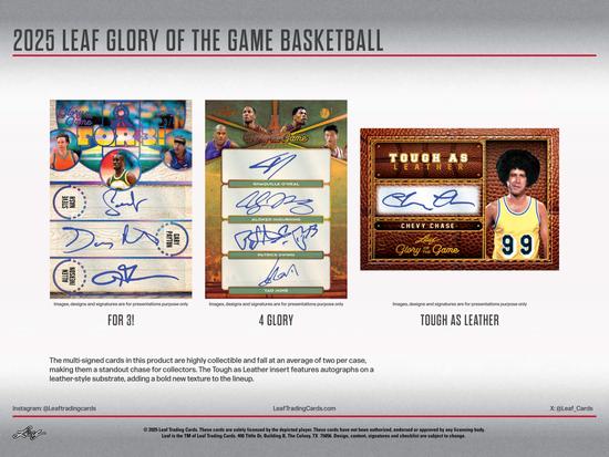 Image for 2025 Leaf Glory of the Game Basketball Hobby 10-Box Case