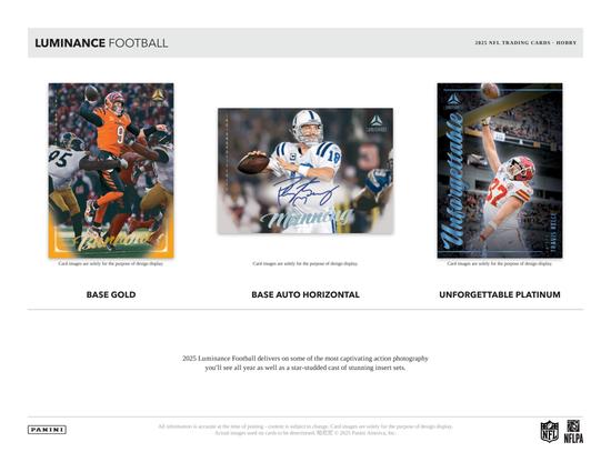 Image for 2025 Panini Luminance Football Hobby Box