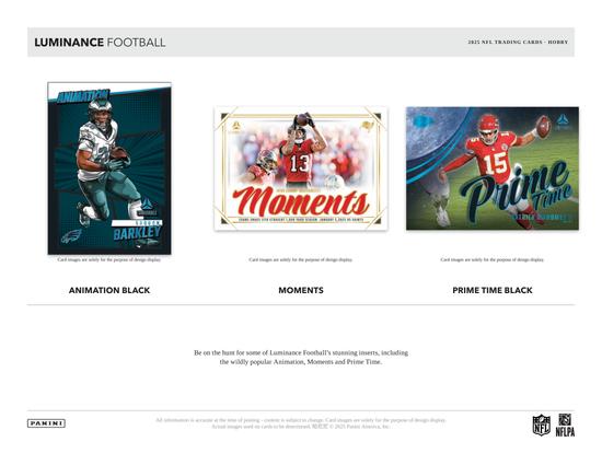 Image for 2025 Panini Luminance Football Hobby Box