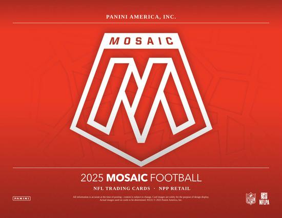 Image for 2025 Panini Mosaic Football Mega 20-Box Case (Reactive Purple Parallels!)