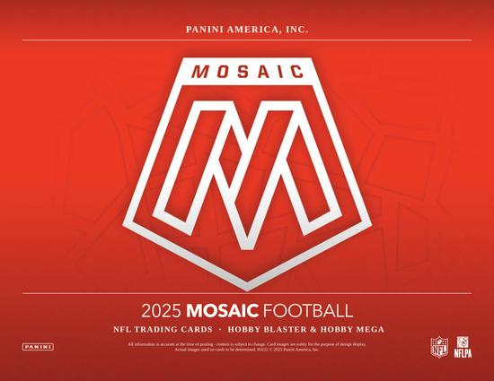 Image for 2025 Panini Mosaic Football Mega Hobby 20-Box Case (Camo Red Parallels!)