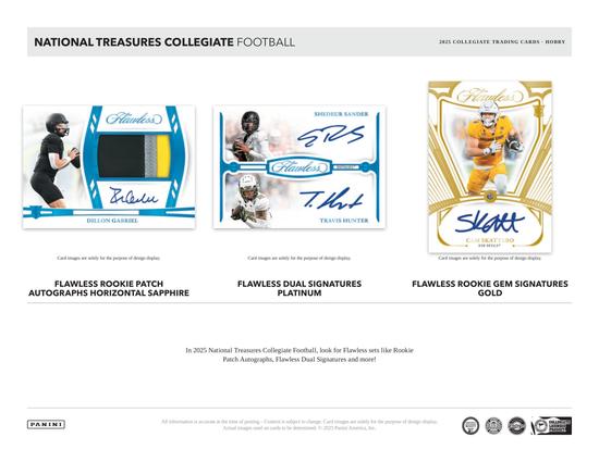 Image for 2025 Panini National Treasures Collegiate Football Hobby Box