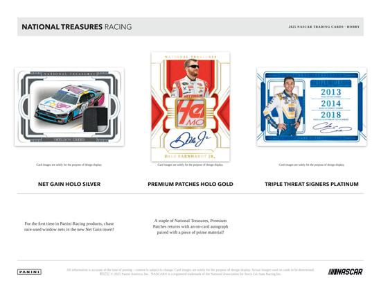 Image for 2025 Panini National Treasures Racing Hobby 4-Box Case