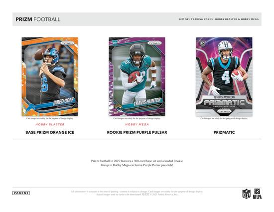 Image for 2025 Panini Prizm Football Mega Hobby Box