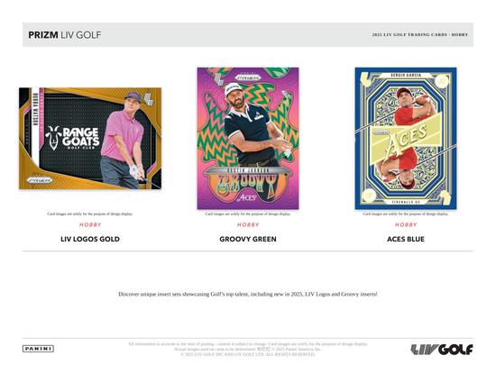 Image for 2025 Panini Prizm LIV Golf Hobby 16-Box Case