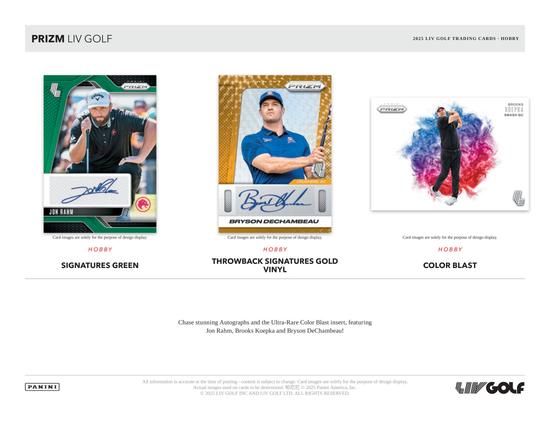 Image for 2025 Panini Prizm LIV Golf Hobby 16-Box Case