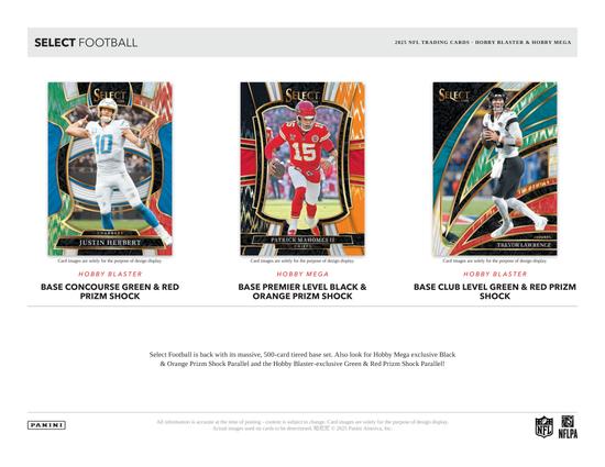Image for 2025 Panini Select Football Mega Hobby 20-Box Case