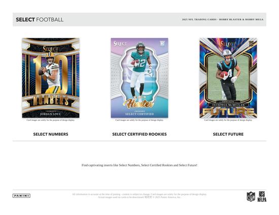 Image for 2025 Panini Select Football Mega Hobby 20-Box Case