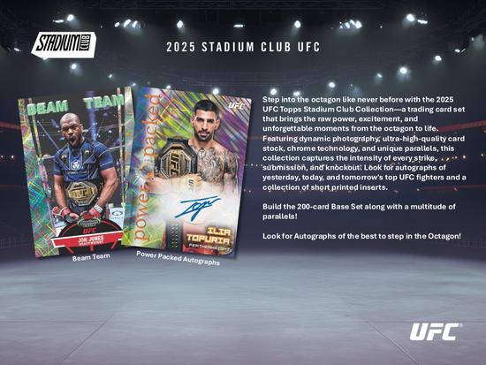 Image for 2025 Topps Stadium Club UFC 6-Pack Blaster 40-Box Case