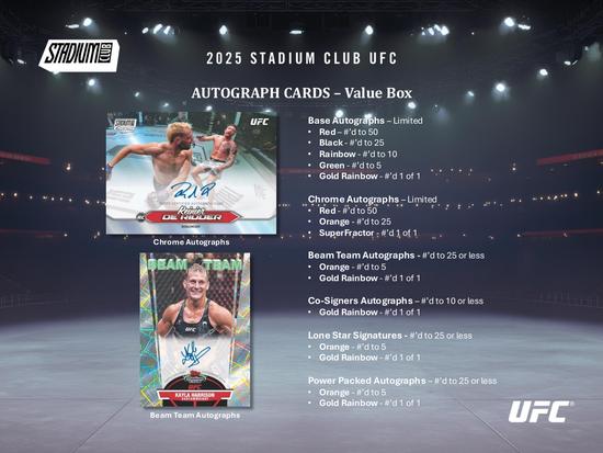 Image for 2025 Topps Stadium Club UFC 6-Pack Blaster 40-Box Case