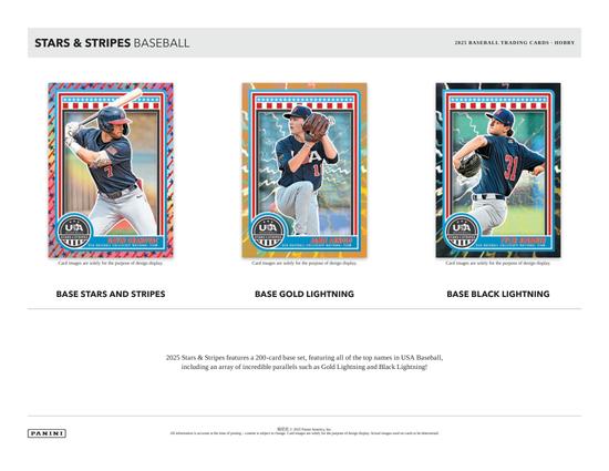 Image for 2025 Panini USA Stars & Stripes Baseball Hobby Box