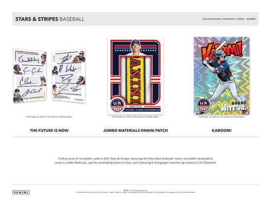 Image for 2025 Panini USA Stars & Stripes Baseball Hobby Box