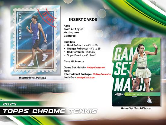 Image for 2025 Topps Chrome Tennis Hobby Box
